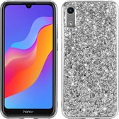 Glitter TPU Back Cover - Huawei Y6 (2019) Hoesje - Grijs