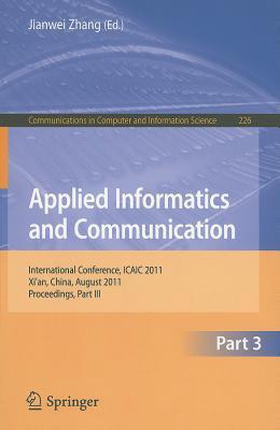 Applied Informatics and Communication, Part III - cover