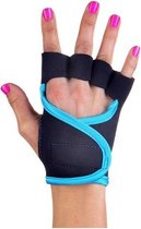 Black Turquoise - Fitness handschoenen M