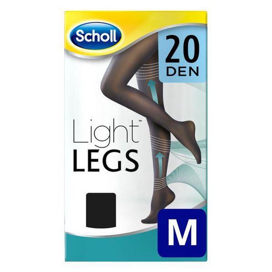 1 paire taille M Noir Transparent 20 deniers Scholl Collants Light Legs 