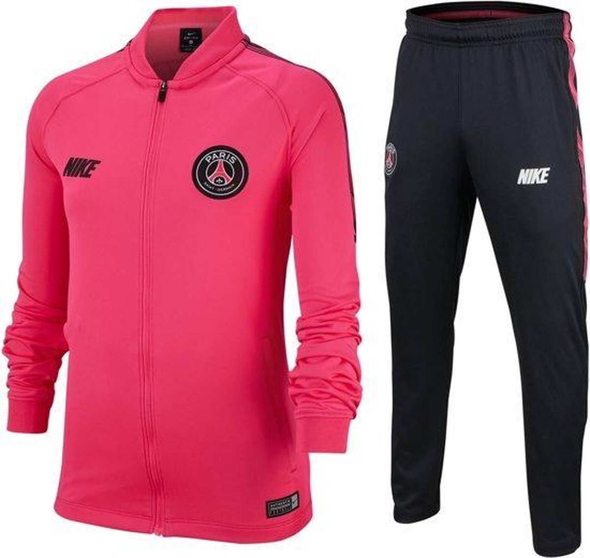 Nike Trainingspak - Maat XL - Unisex - roze/zwart Maat 164/176 | bol.com