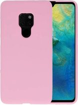 BackCover Hoesje Color Telefoonhoesje voor Huawei Mate 20 - Roze