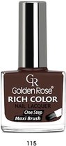 Golden Rose Rich Color Nail Lacquer NO: 115 Nagellak One-Step Brush Hoogglans