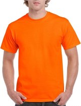 Fel oranje shirt voor volwassenen L
