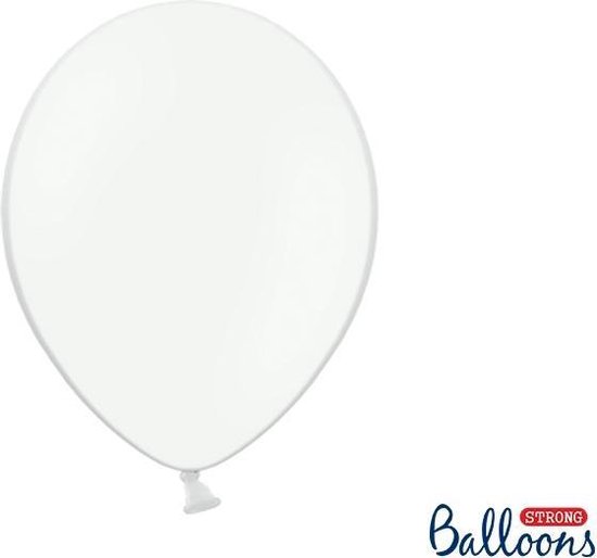 Witte Ballonnen Pastel 30cm 10 stuks