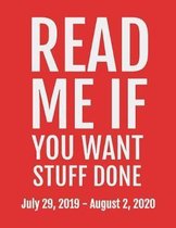 Read Me If You Want Stuff Done