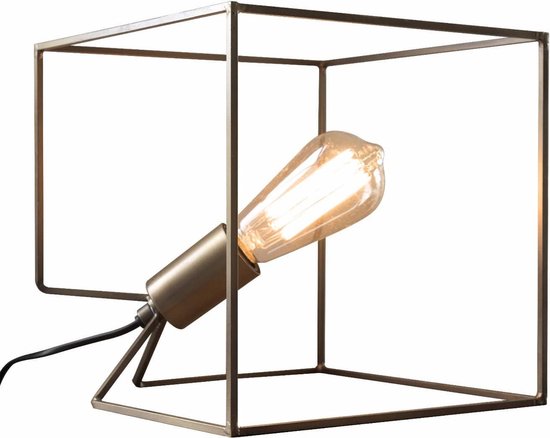 HomeisHome Tafellamp Cube Bronze