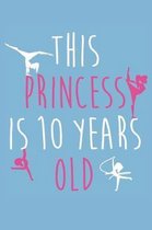 Gymnastics Notebook - 10 Years Old Gymnastics Journal - 10th Birthday Gift for Gymnast - Gymnastics Diary