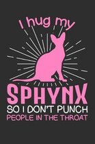 I hug my Sphynx So I Don't Punch People In The Throat