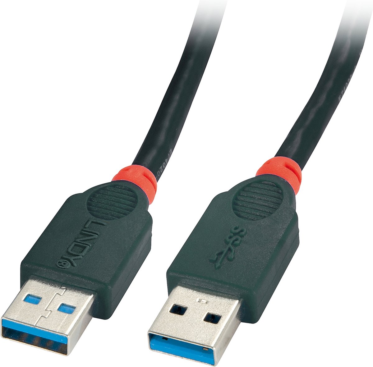 Lindy 41821 USB-kabel USB 3.2 Gen 1 (3.1 Gen 1) 1 m USB A Zwart