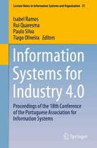 Lecture Notes in Information Systems and Organisation 31 - Information Systems for Industry 4.0