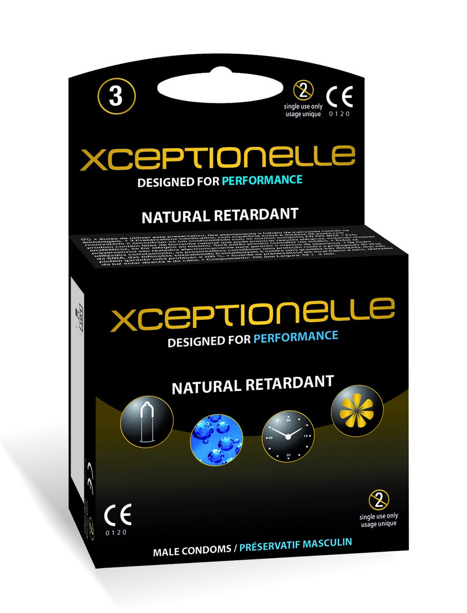 Xceptionelle 3 condooms voor het natuurlijk uitstellen van een orgasme