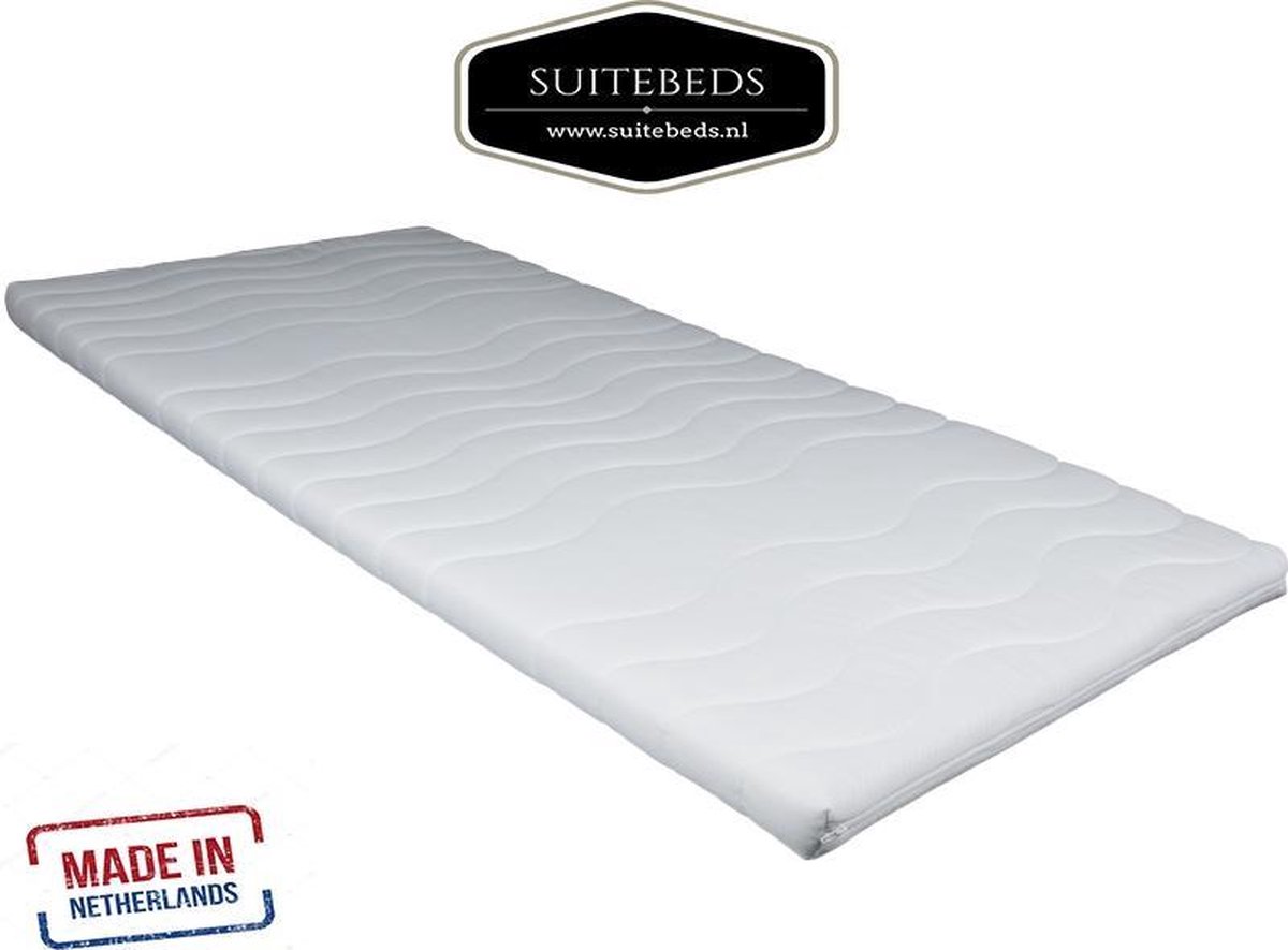 Suitebeds Topdekmatras Topper NASA-VISCO-Traagschuim- 7CM 130x220cm