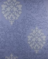 Dutch Wallcoverings Schuimvinylbehang damast - lavendel