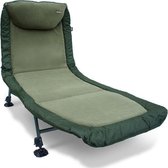 NGT Classic Bedchair met Recliner, voorzien van Micro Fleece | Stretcher