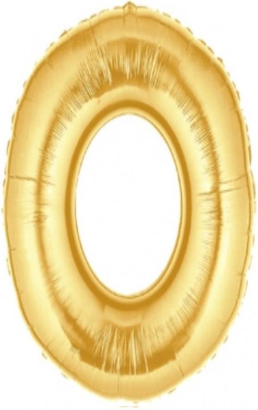 Folie ballon letter O goud bol