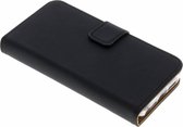Luxe Softcase Booktype iPhone SE / 5 / 5s hoesje - Zwart