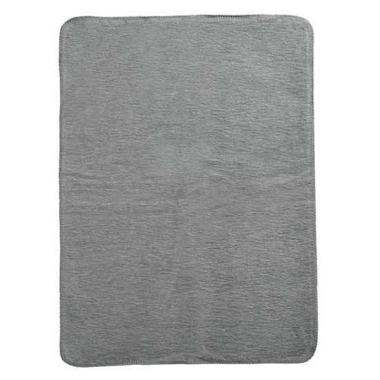 Meyco Baby Uni wiegdeken - geweven - grey - 75x100cm van Meyco — afbeelding 2