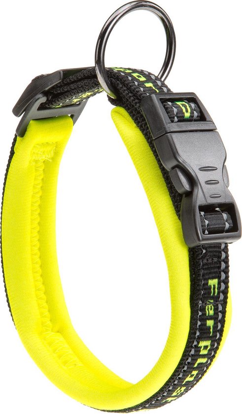 Ferplast Halsband Honden Sport Nylon 65 Cm Geel/zwart