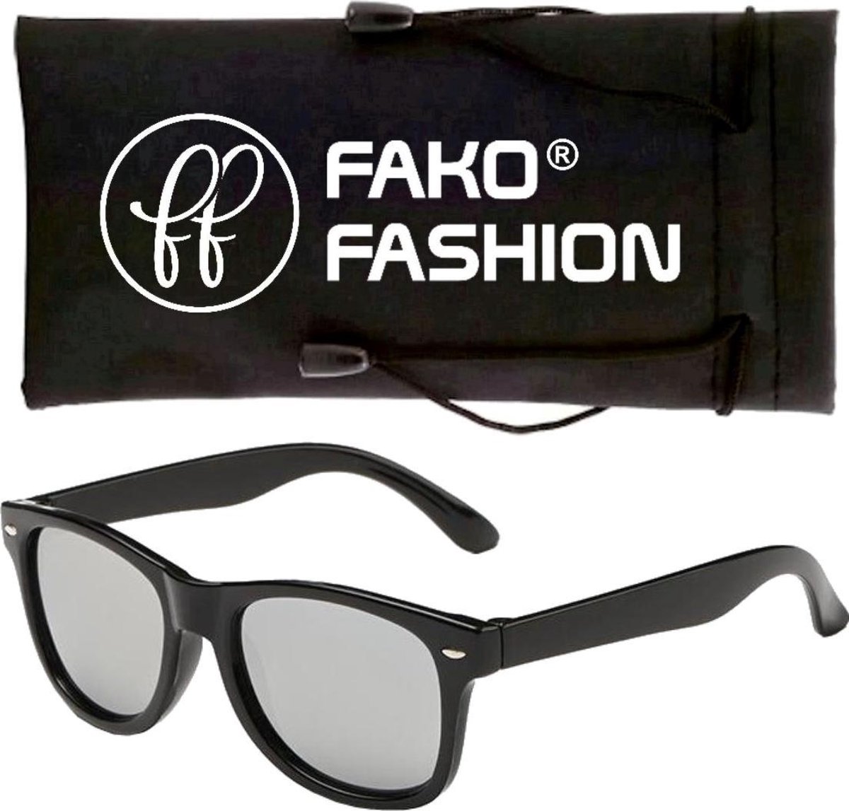 Fako Fashion® - Zonnebril - Kids - Spiegel Zilver