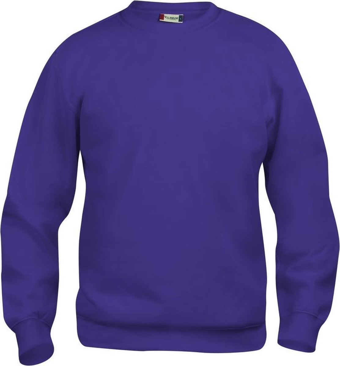 Basic roundneck helder lila xs
