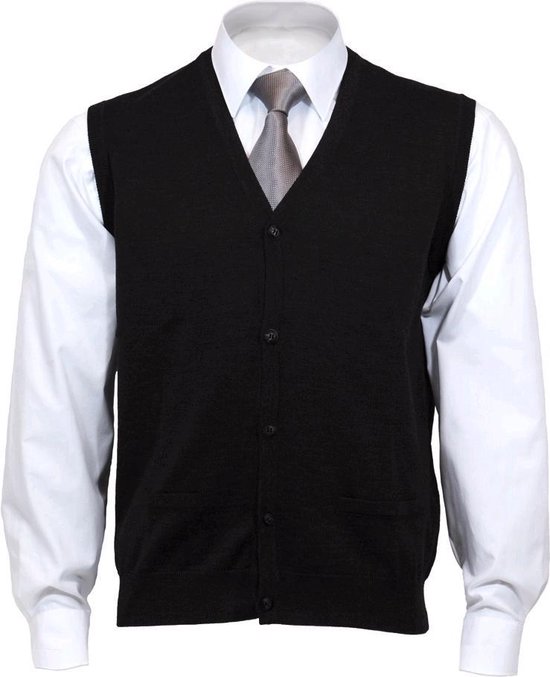 Gilet Sans Manches Homme Col Montant - Laine Tricotée, Fermeture éclair - Pour Hiver, Activités Plein Air, Style Décontracté