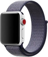 KELERINO. Sport Loop bandje geschikt voor Apple Watch 42/44/45 mm - Navy Blauw