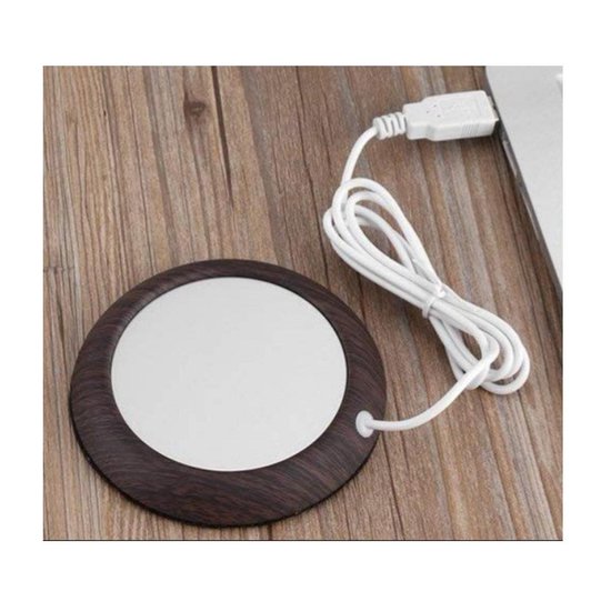 Tech Gadgets Automatische Koffieverwarmer Voor Op Het Bureau - 3 Temperatuurstanden (45°C, 55°C, 70°C) Met Timer BPA-vrije Siliconen Hoes