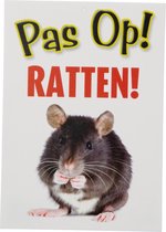 Waakbord Pas Op! Ratten