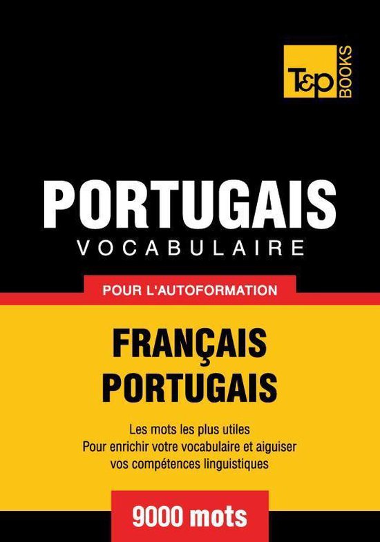 Vocabulaire français-portugais pour l'autoformation - 9000  ... - cover