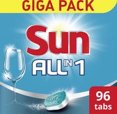 Sun All-in-1 Normaal vaatwastabletten - 96 stuks - Hygiënisch Schoon