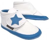 Baby Paws babyslofjes Jak Rap Star Wit Blauw maat 2 = ( 11,2 cm)