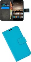Turquoise Bookcase wallet hoesje Huawei Mate 9