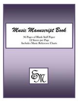 Music Manuscript Book (Purple): 96 pages, 12 staves