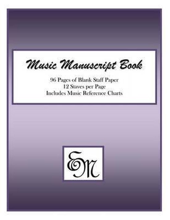 Music Manuscript Book (Purple), Em Music Publishing 9781512227864