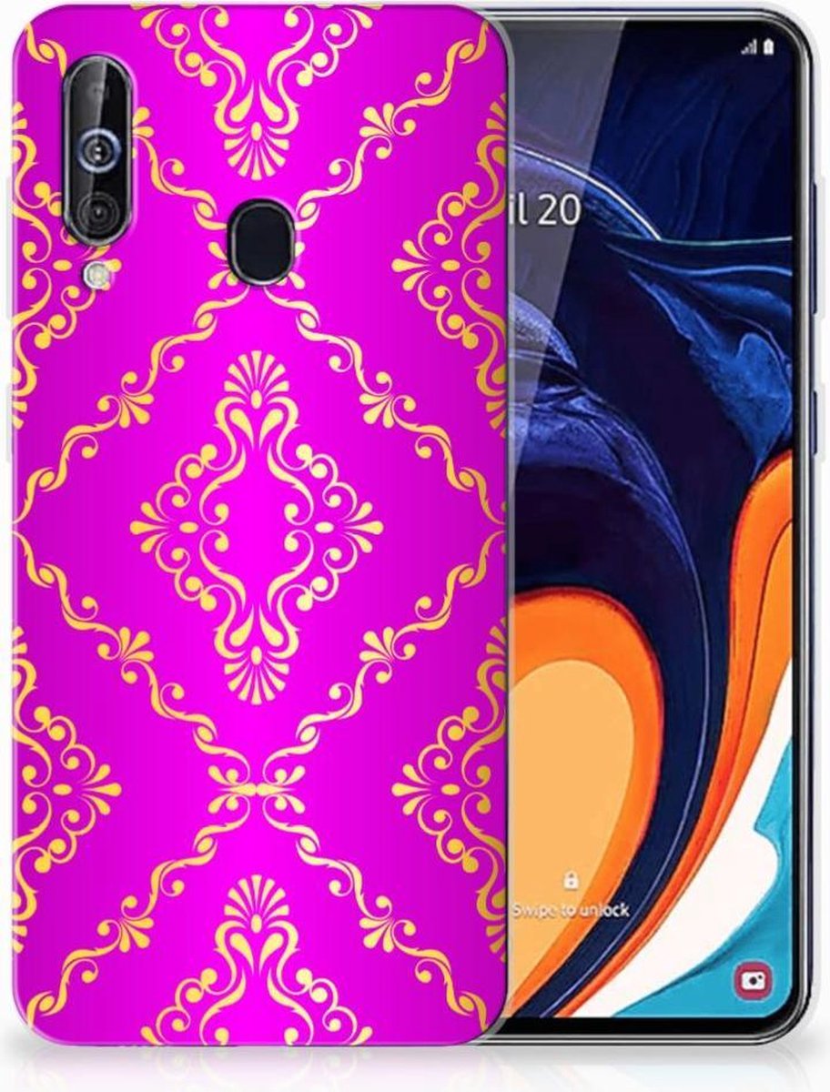 Siliconen Hoesje Samsung Galaxy A60 Barok Roze