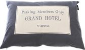 Lex & Max Grand Hotel - Losse hoes voor hondenkussen - Rechthoek - Antraciet - 100x70cm