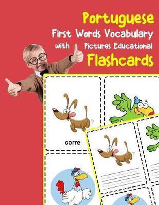Portuguese First Words Vocabulary with Pictures Educational Flashcards ...