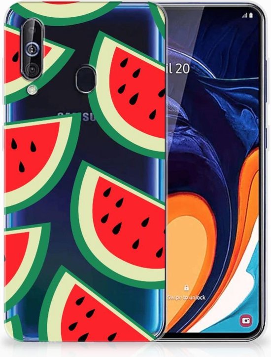 Geschikt voor Samsung Galaxy A60 Siliconen Case Watermelons