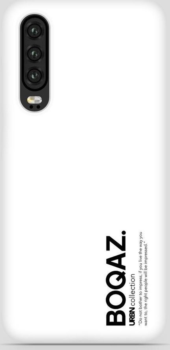 BOQAZ. Huawei P30 hoesje - Plus hoesje - hoesje URBN mat wit