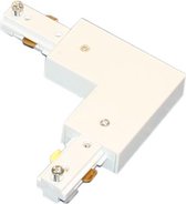 LED Railverlichting Connector 90 graden, 3-wire - WIT