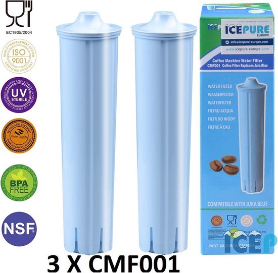 Icepure CMF001 - Waterfilter voor koffiemachine - Voor Jura Blue 71311 - 3  stuks | bol.com