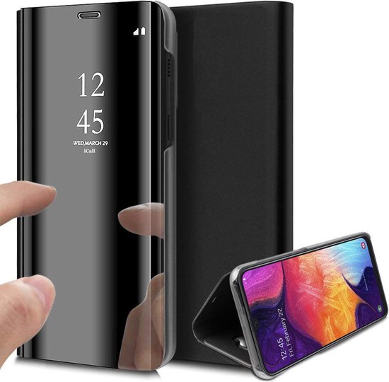 voorkant overschot Met opzet Samsung A50 Hoesje - Samsung Galaxy A50 Hoesje Spiegel Book Case Zwart -  Hoesje... | bol.com