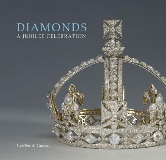 Boek "Diamonds A Jubilee Celebration" met een kroon versierd met diamanten.