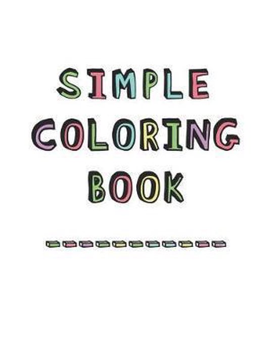 Simple Coloring Book - cover