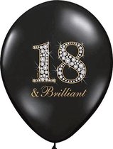 Partydeco Ballonnen 18 & Brilliant 30 cm - 50 stuks - OP = OP