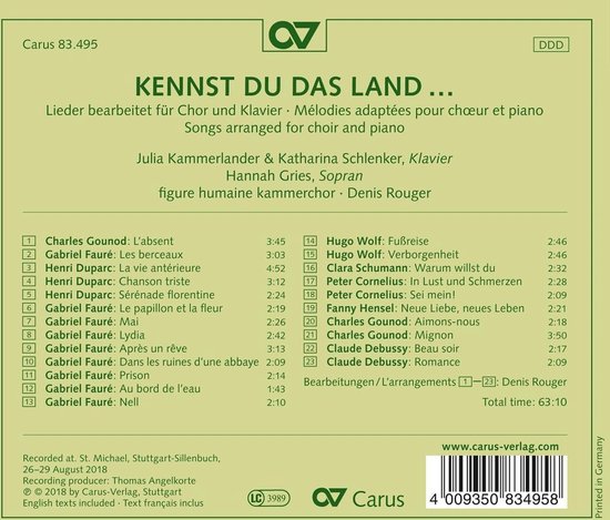 Julia Kammerlander, Katharina Schlenker, Denis Rouger - Kennst Du Das ...