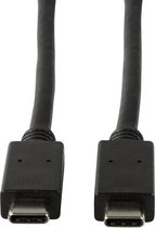 LogiLink CU0128 aansluitkabel, USB 3.1 type C/Gen2 zwart