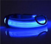 CGP Lichtgevende Led Licht Honden Halsband - Blauw - Maat S - Incl. Batterij