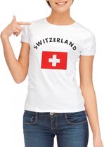 Zwitserland t-shirt wit dames Xl